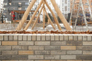 Облицовочный порядовочный вибропрессованый кирпич, Базальт