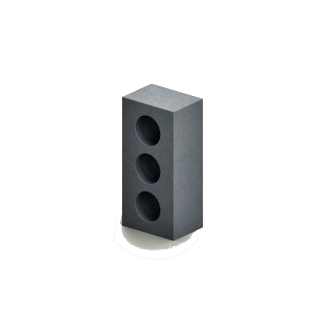 Кирпич силикатный утолщенный пустотелый темно-серый