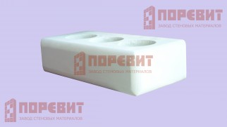 Кирпич силикатный одинарный неокрашенный-люкс (угловой)