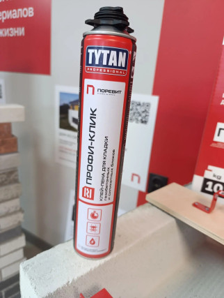 Tytan Professional ПРОФИ-КЛИК пено-клей для кладки газобетонных и силикатных блоков