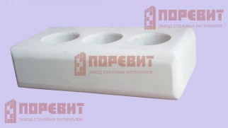 Кирпич силикатный одинарный неокрашенный-люкс (угловой)